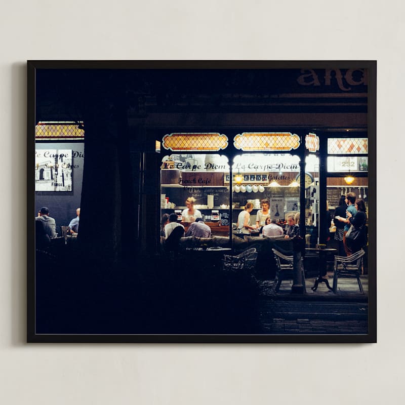 "Paris Nights" - Limited Edition Art Print by Monday Project in beautiful frame options and a variety of sizes.