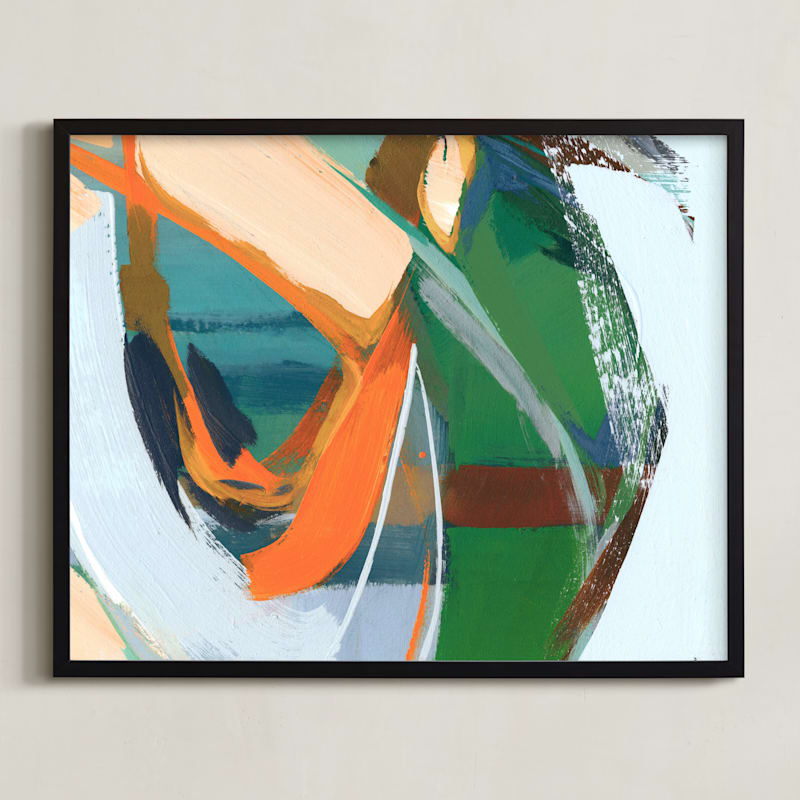 "Splash in the Woods" - Limited Edition Art Print by Khara Ledonne in beautiful frame options and a variety of sizes.