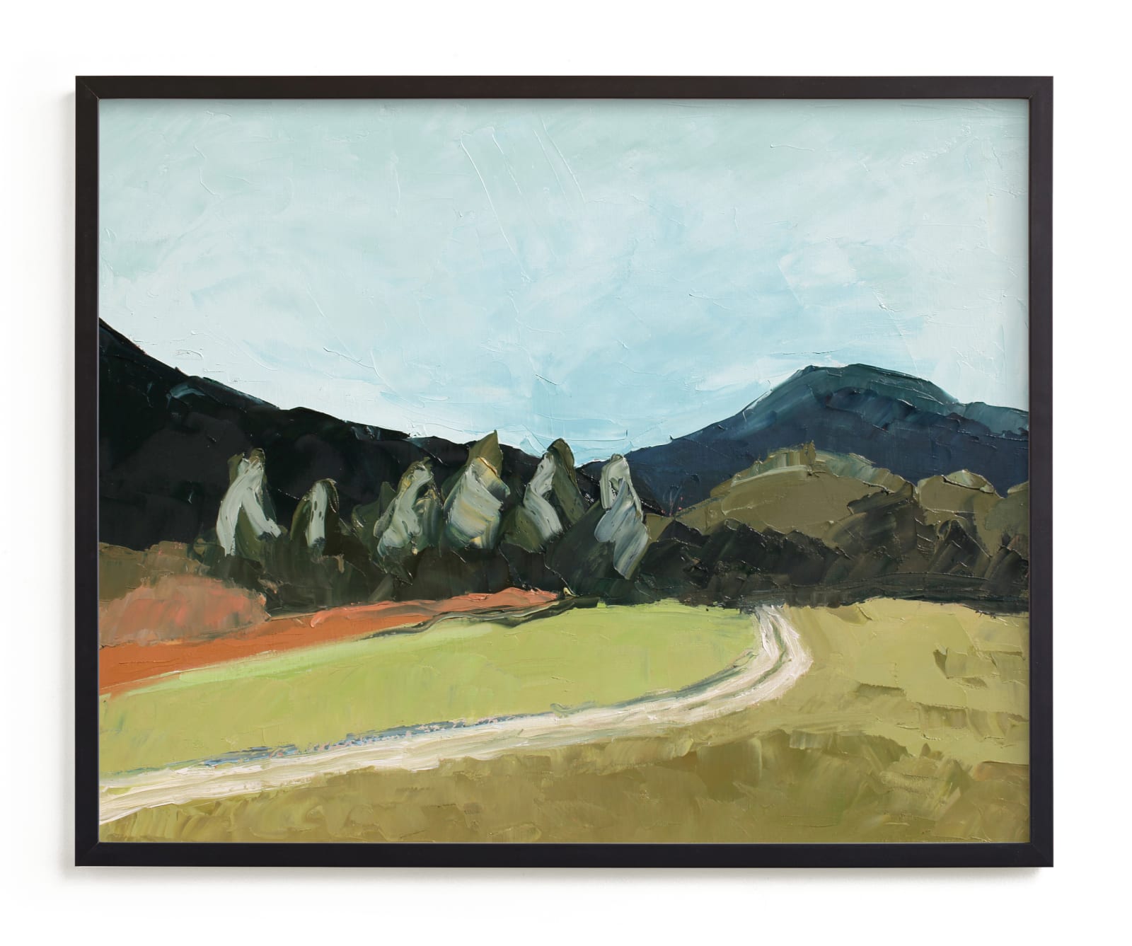 "Blue Hills" - Limited Edition Art Print by Owen Design Studio in beautiful frame options and a variety of sizes.