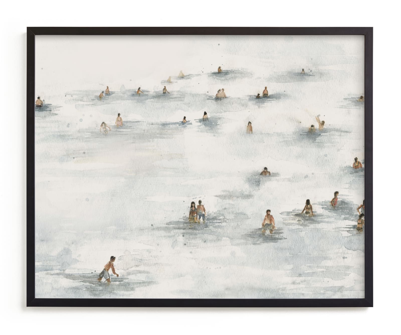 "on the beach" - Limited Edition Art Print by Lulaloo in beautiful frame options and a variety of sizes.