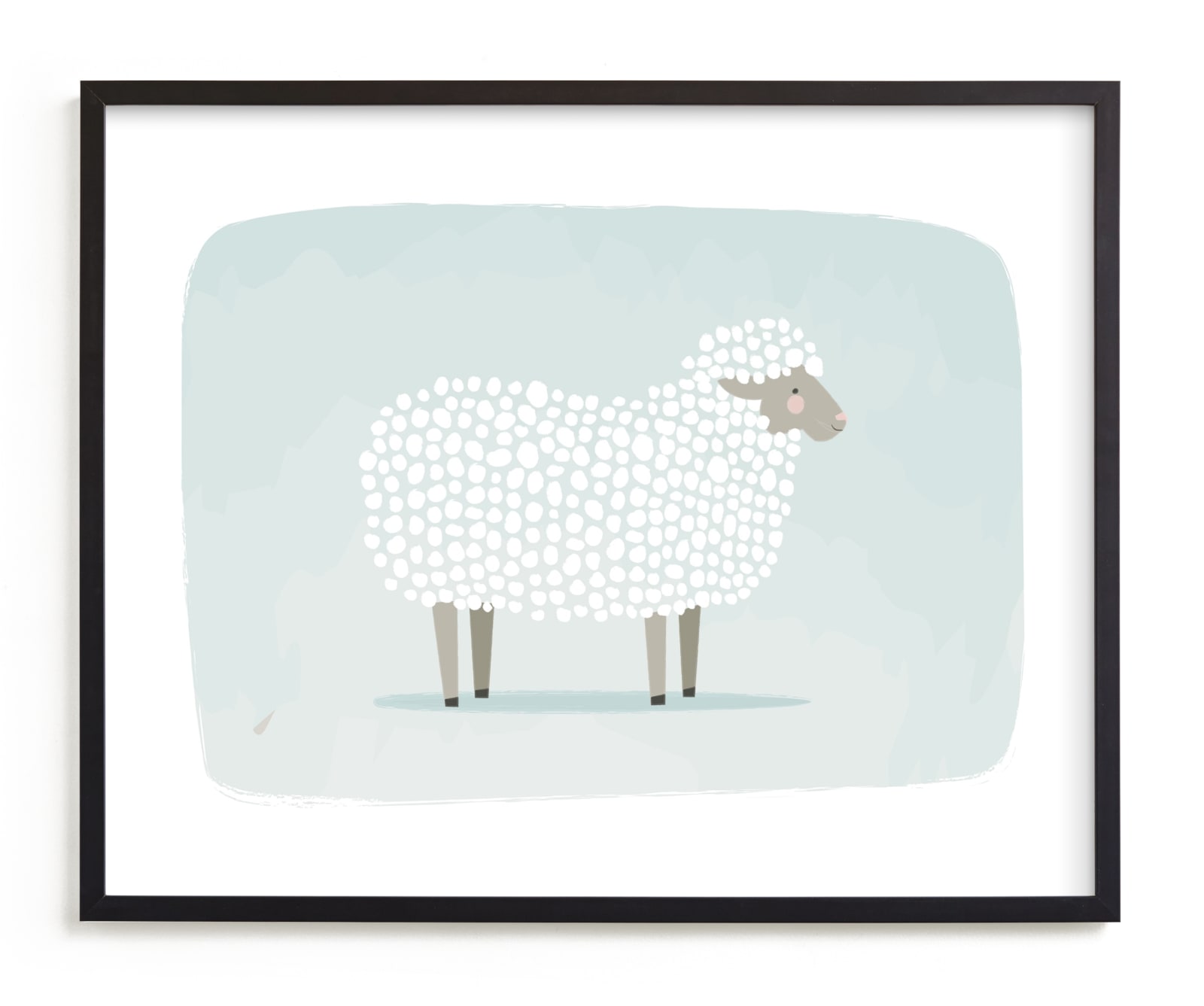 "woolly sheep" - Limited Edition Art Print by Karidy Walker in beautiful frame options and a variety of sizes.