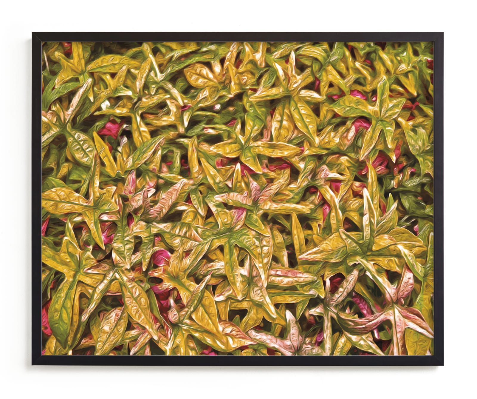 "Green Olive Crimson" by Mariecor Agravante in beautiful frame options and a variety of sizes.
