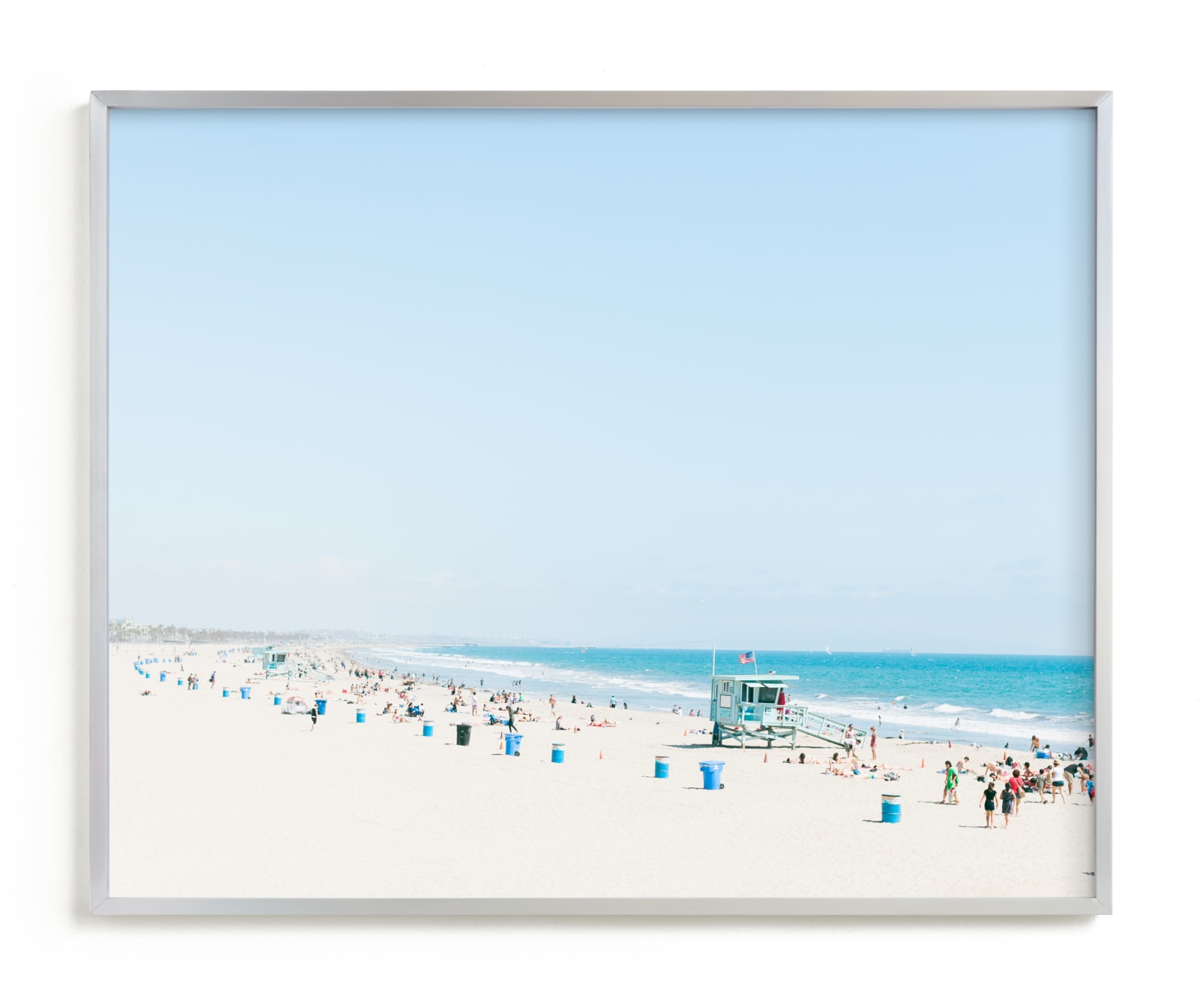 "Santa Monica Blues" - Limited Edition Art Print by Jessica C Nugent in beautiful frame options and a variety of sizes.