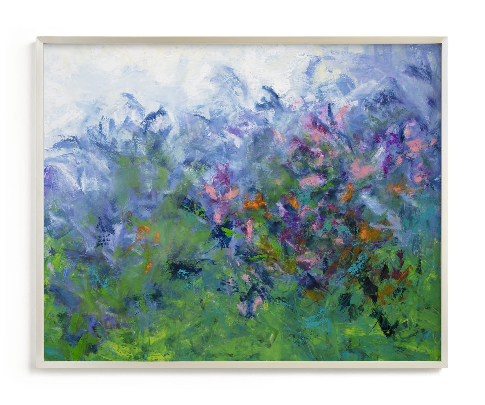 "Mom's Flower Garden" by Teodora Guererra in beautiful frame options and a variety of sizes.