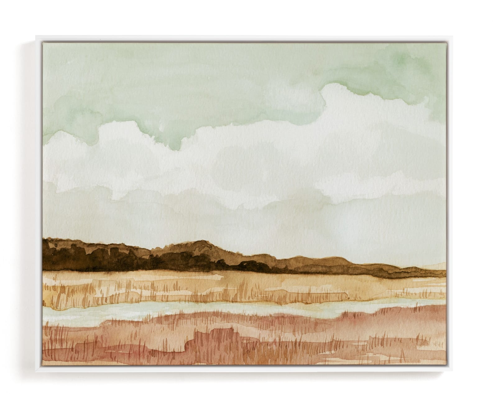 This is a brown art by Field and Sky called Wetland.