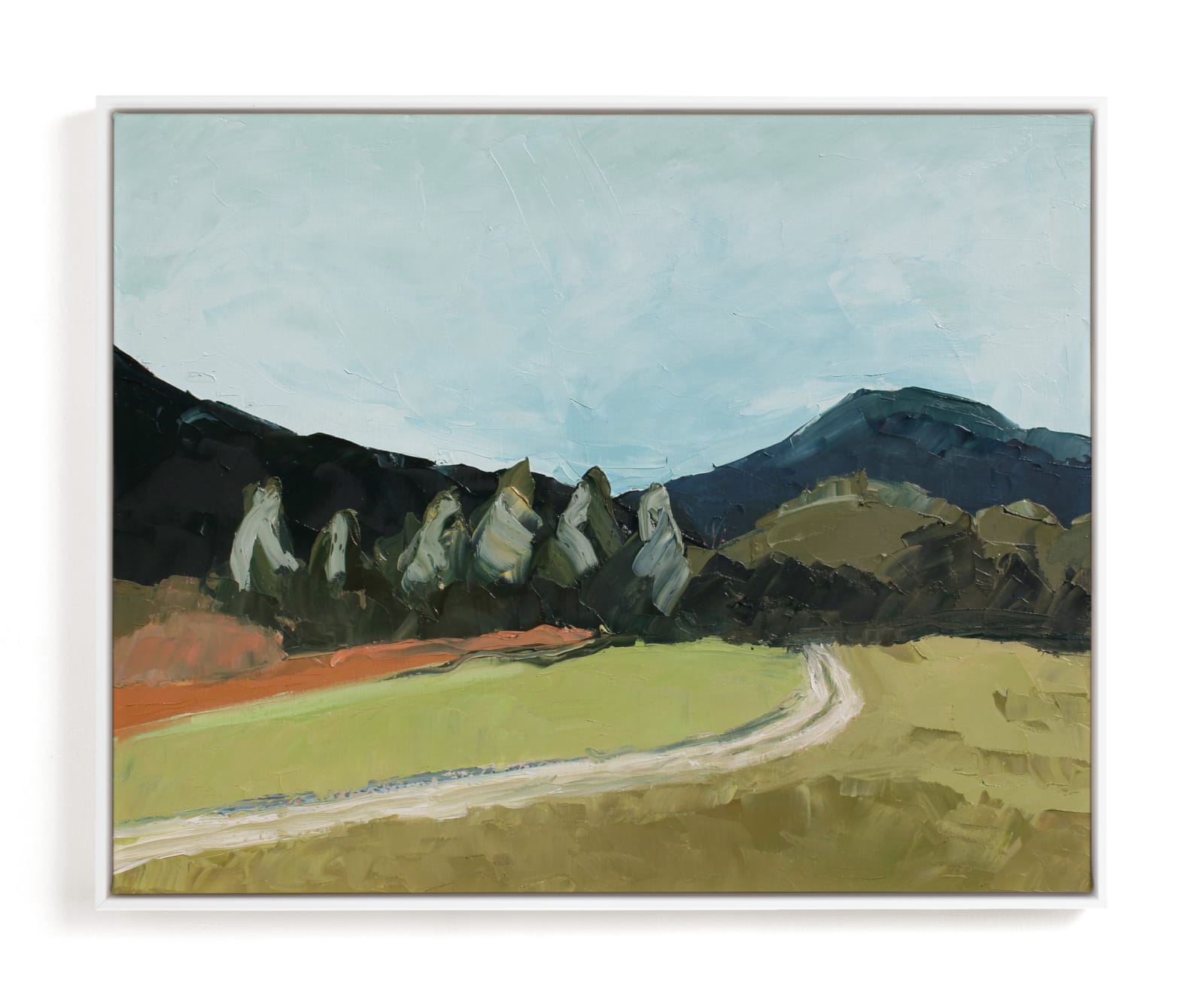 "Blue Hills" - Limited Edition Art Print by Owen Design Studio in beautiful frame options and a variety of sizes.