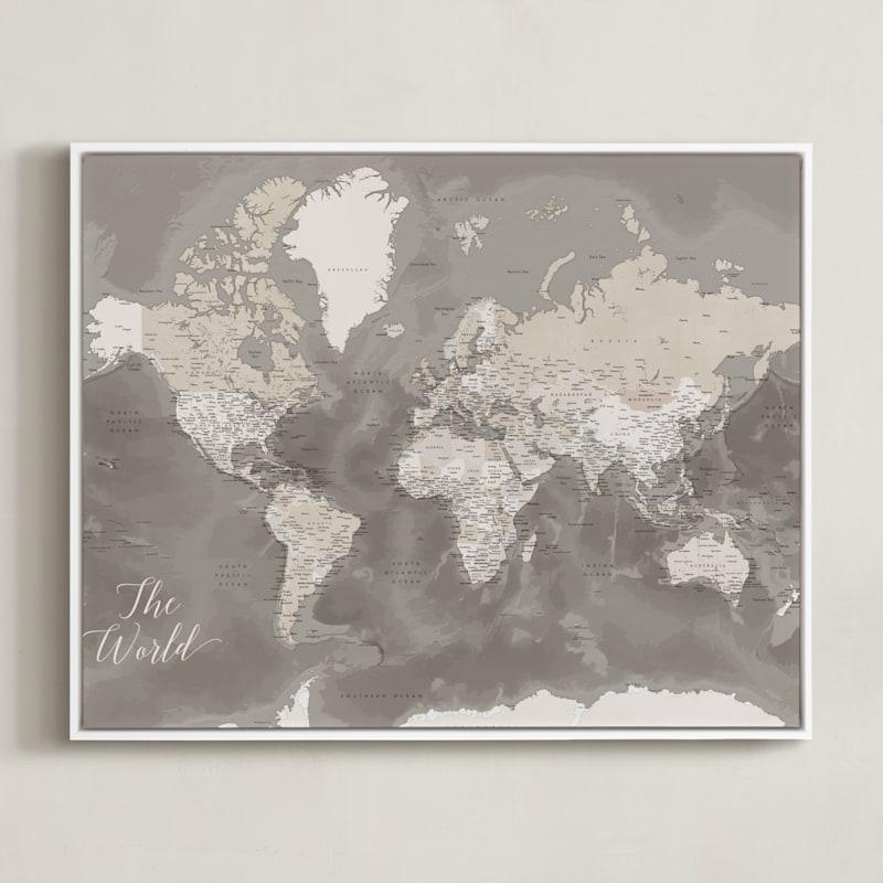 Davey detailed world map
