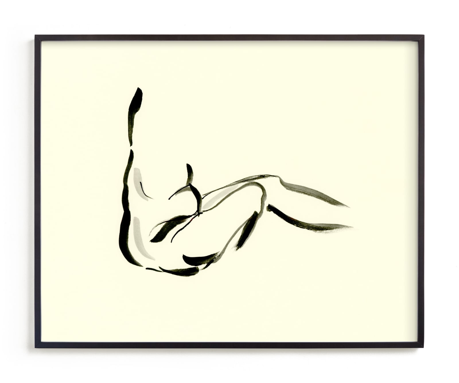 "Elegant & Minimal Feminine Figure" by Kathleen Ney in beautiful frame options and a variety of sizes.