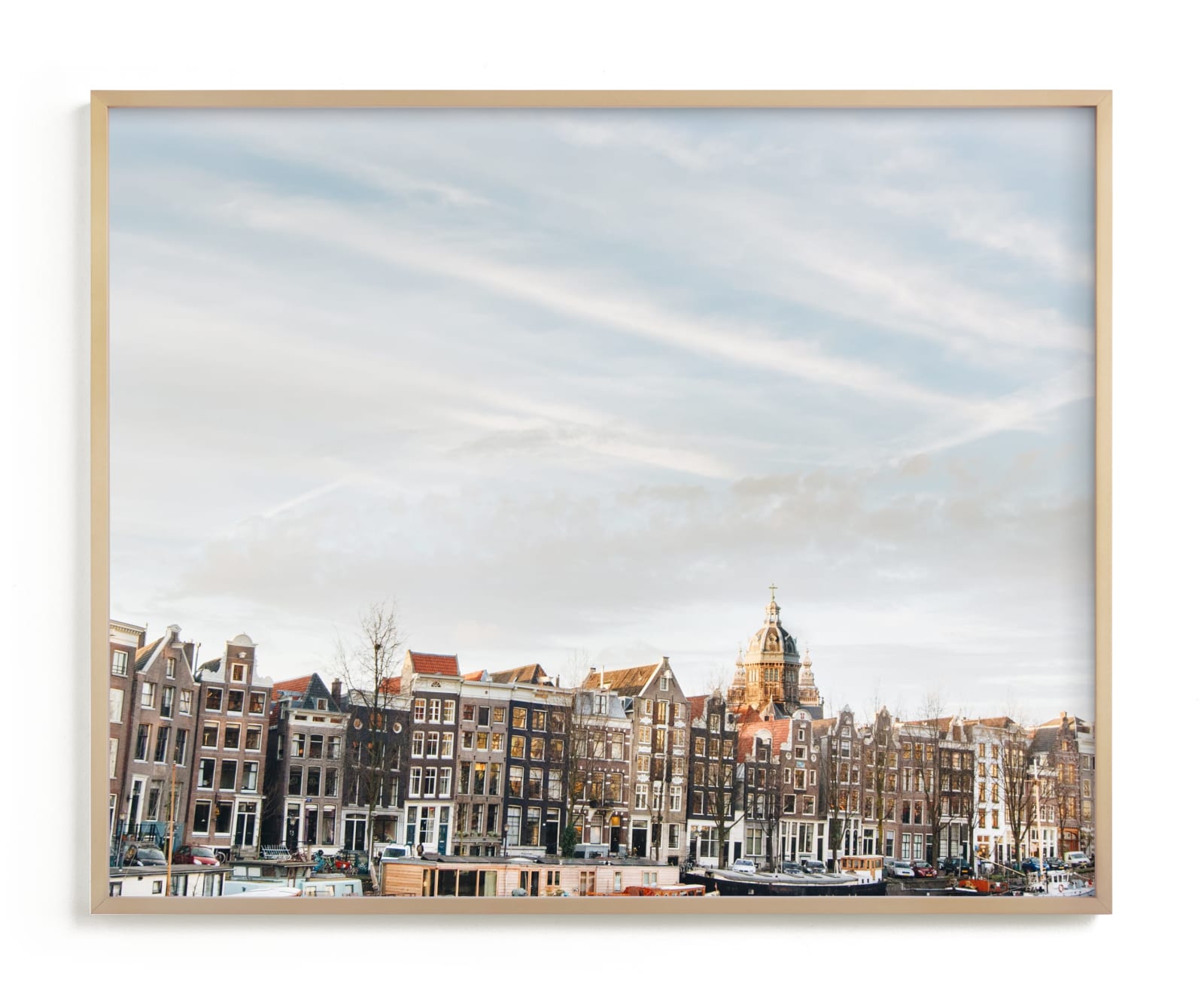 "Minimalist Sunset in Amsterdam" - Limited Edition Art Print by The One With Wanderlust in beautiful frame options and a variety of sizes.