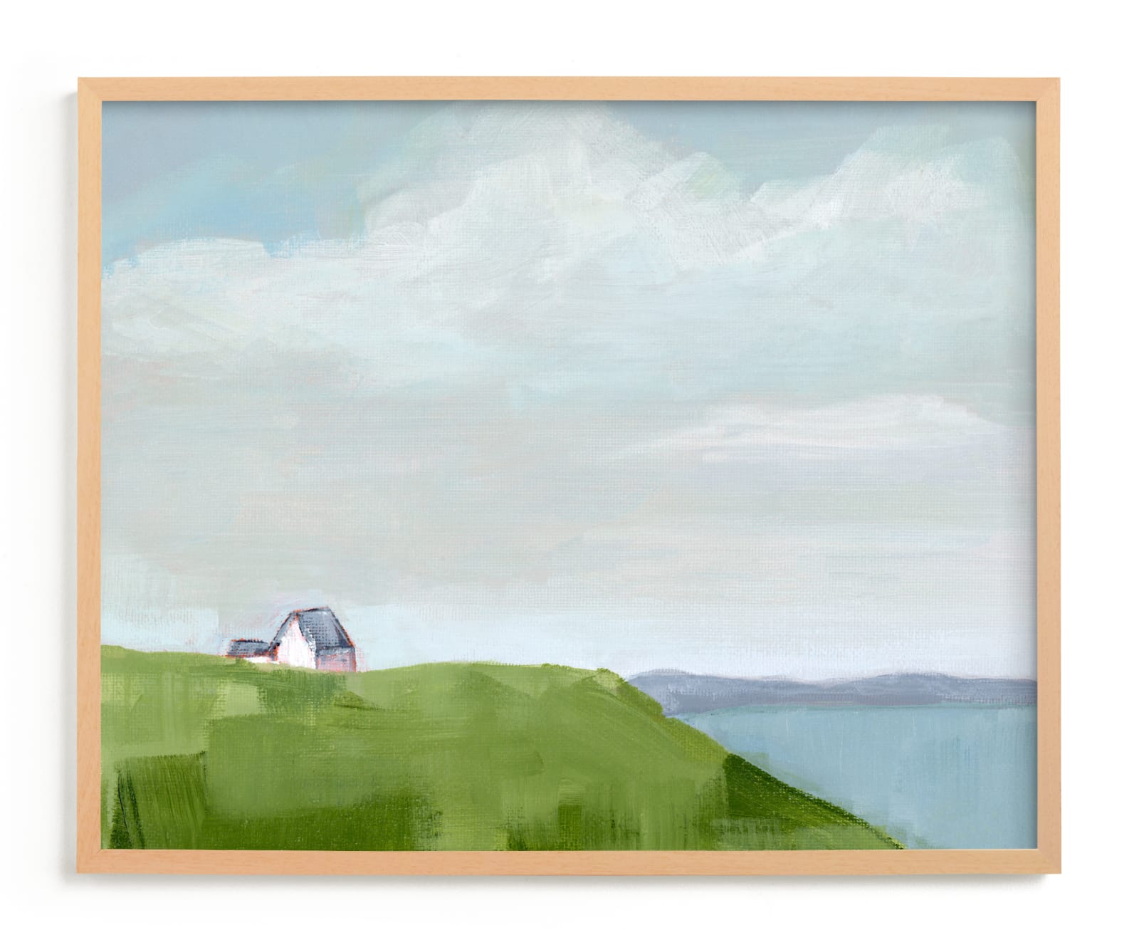 "House on the Hill" - Limited Edition Art Print by Jen Tips in beautiful frame options and a variety of sizes.