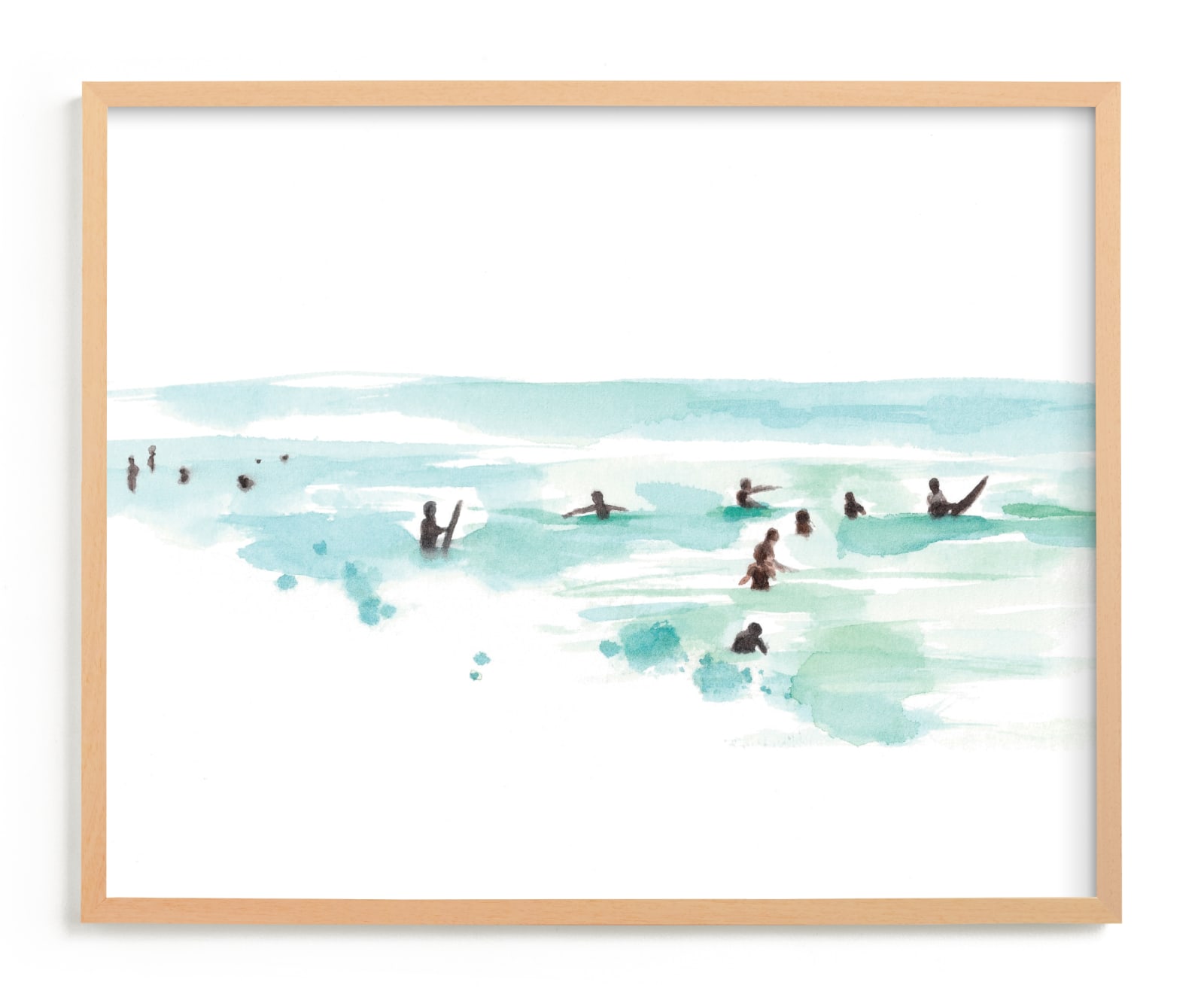 "Surf City" - Limited Edition Art Print by Jenny Partrite in beautiful frame options and a variety of sizes.