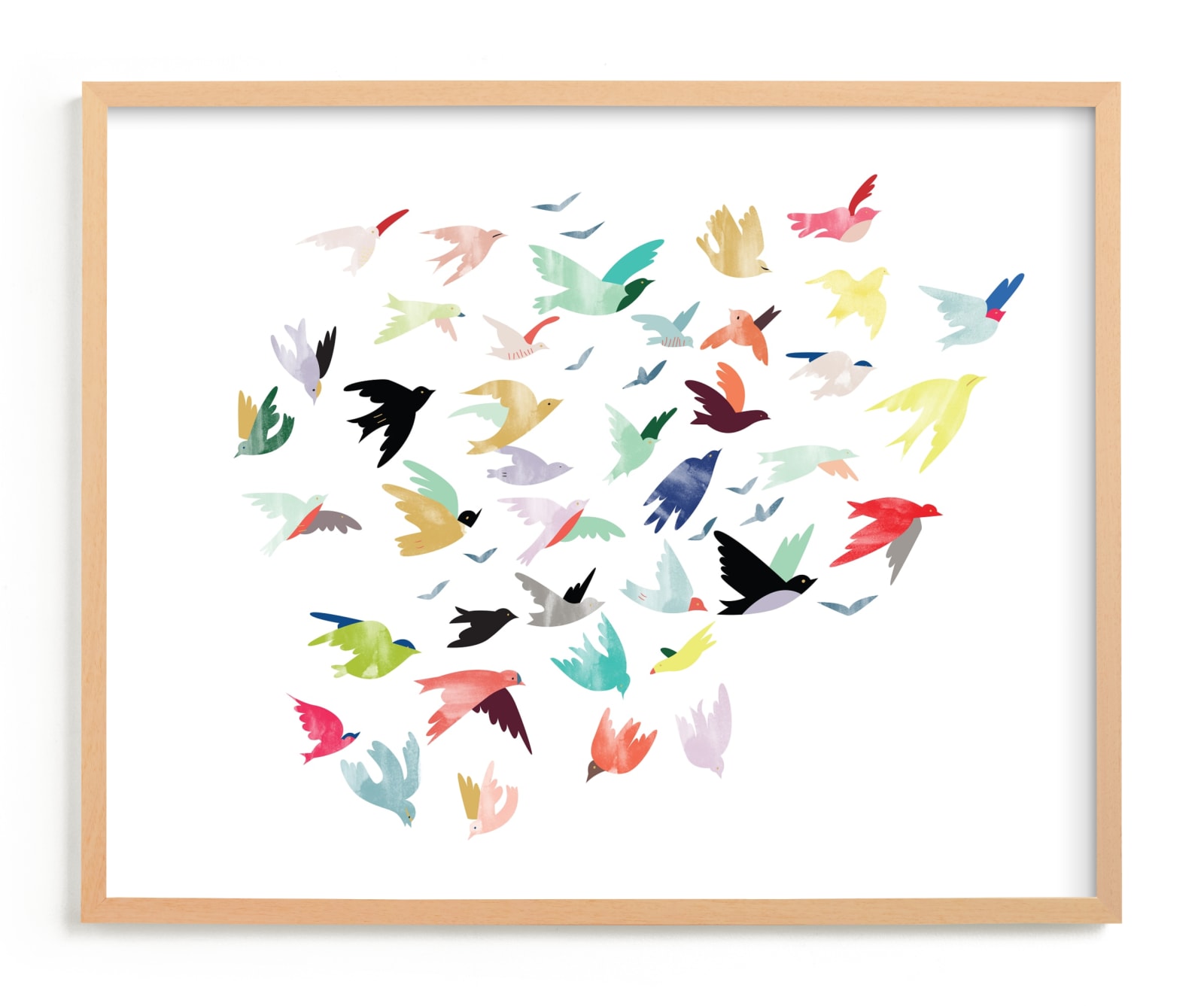 "Songbirds" - Limited Edition Art Print by Eve Schultz in beautiful frame options and a variety of sizes.