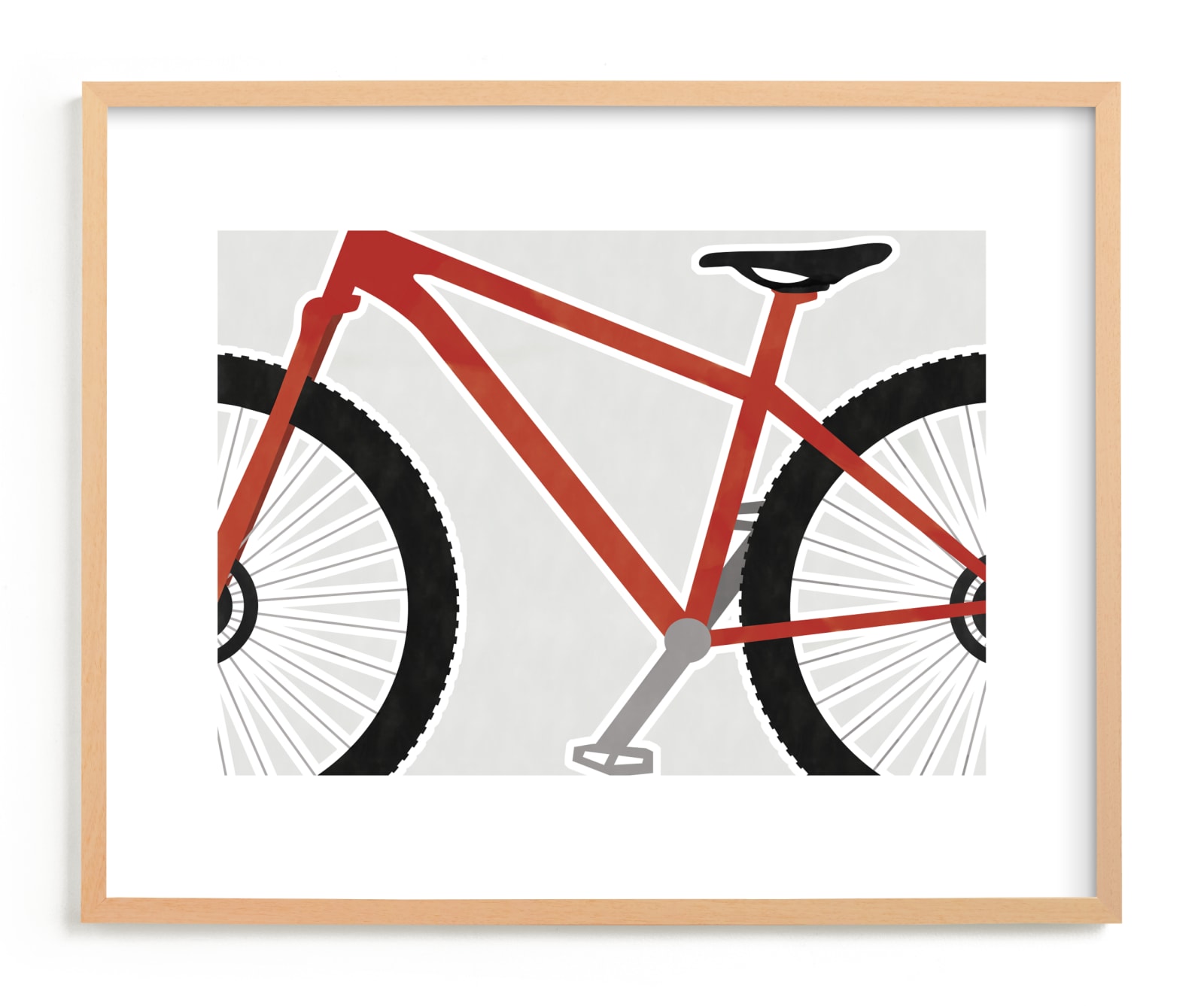 "Keep Pedaling" - Art Print by Jen Tips in beautiful frame options and a variety of sizes.