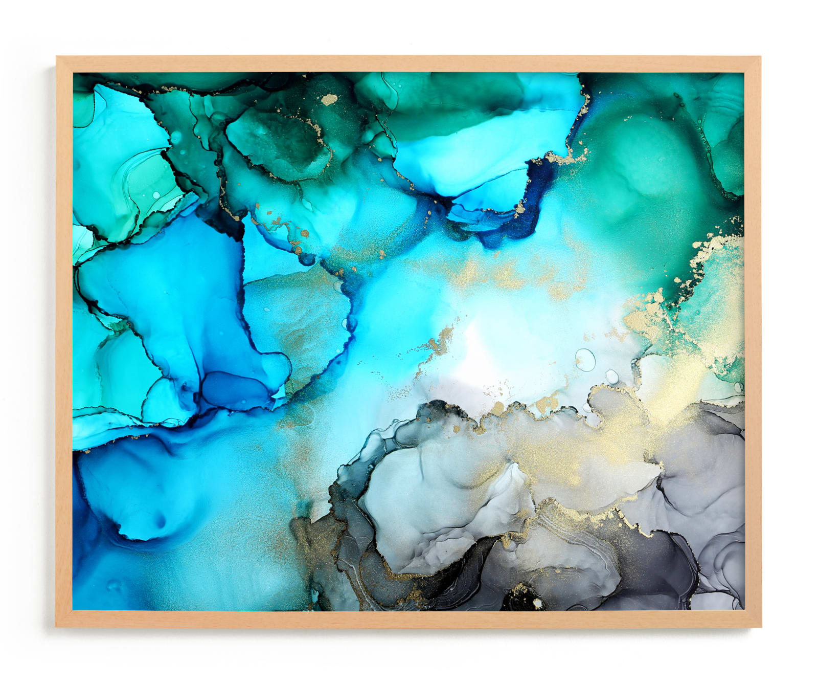 "Under The Deep Blue Ocean" by Kathy Par in beautiful frame options and a variety of sizes.