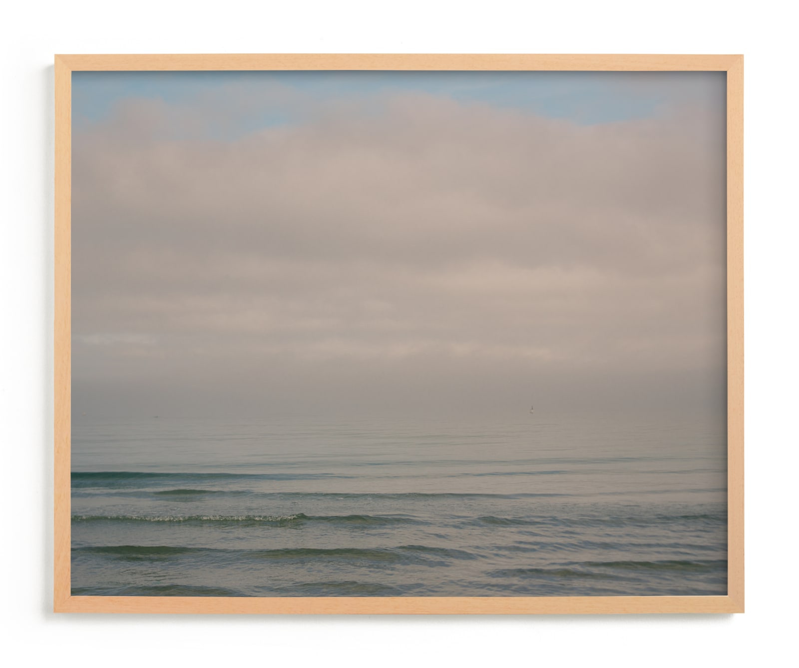 "Calm Ocean Waters" by Helen Makadia in beautiful frame options and a variety of sizes.