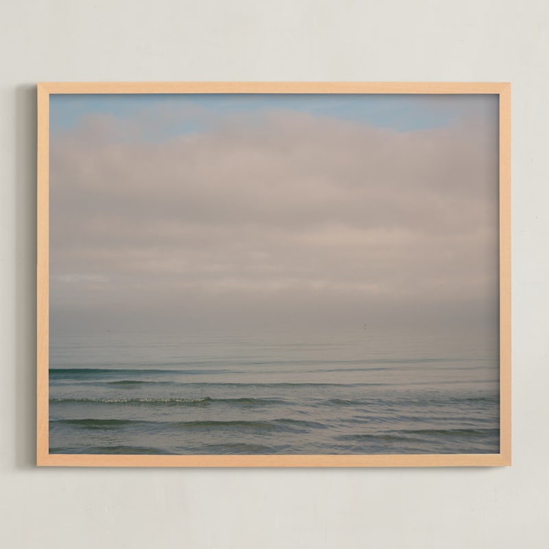 "Calm Ocean Waters" by Helen Makadia in beautiful frame options and a variety of sizes.