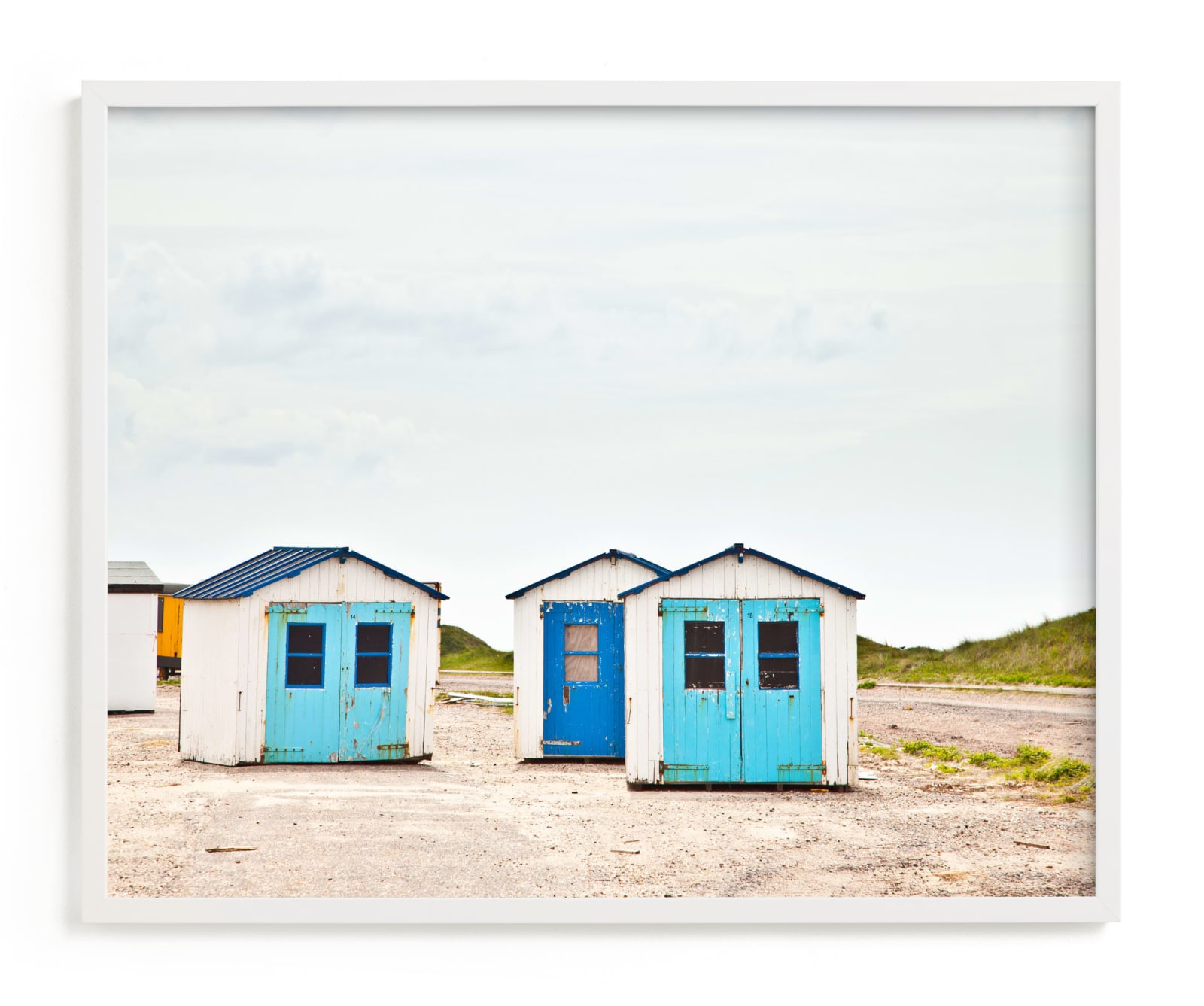 "Three Houses" - Limited Edition Art Print by Alexandra Feo in beautiful frame options and a variety of sizes.