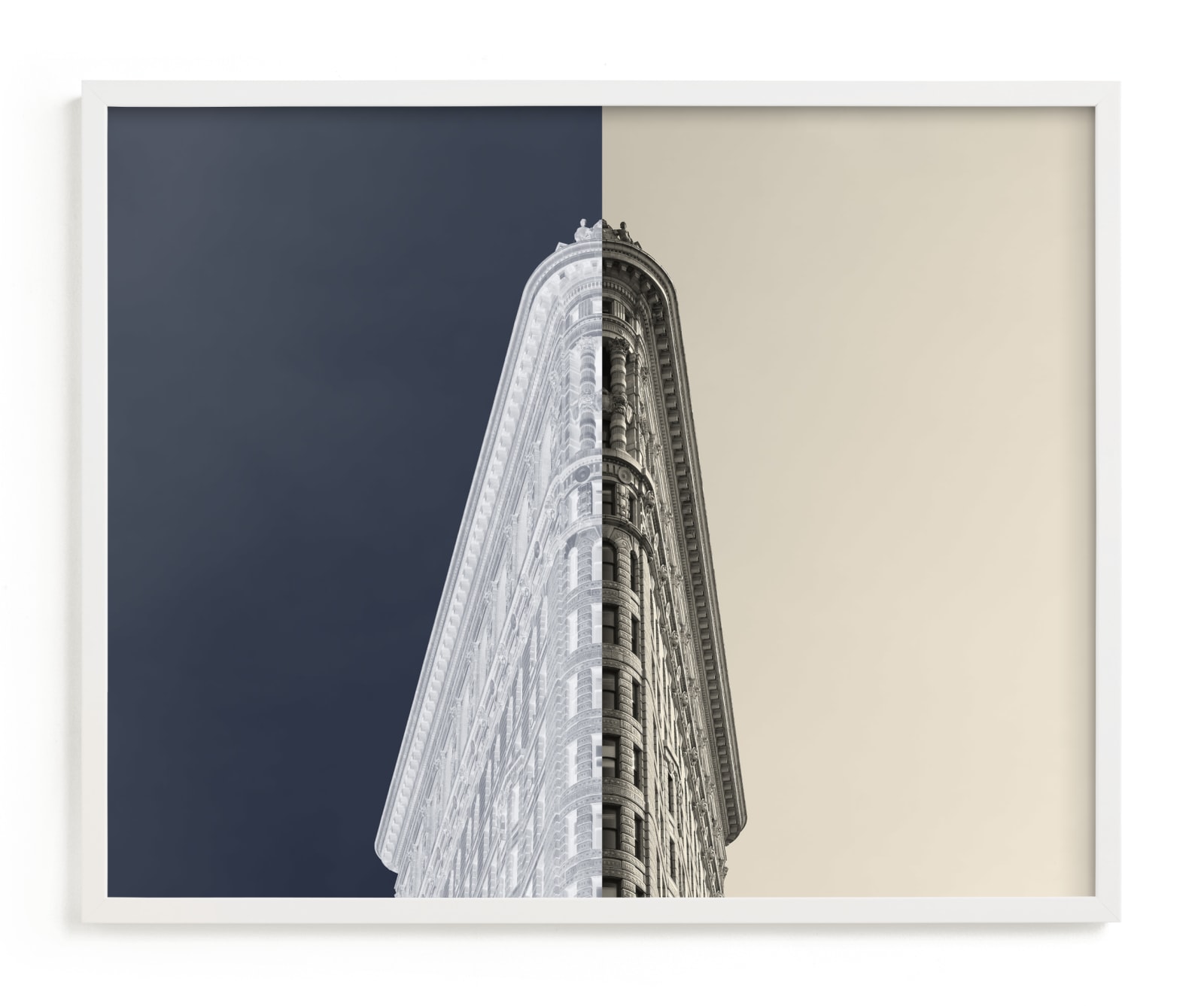 "Negative Space: New York Flatiron I" - Limited Edition Art Print by Jessica C Nugent in beautiful frame options and a variety of sizes.