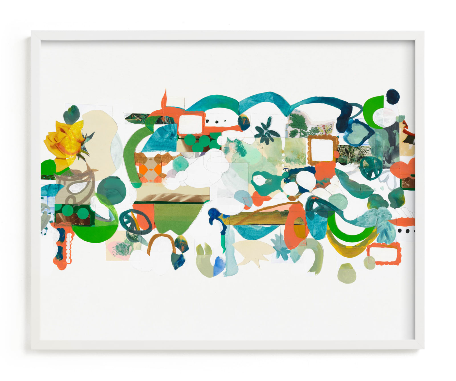 "Green Hills" - Limited Edition Art Print by Erin McCluskey Wheeler in beautiful frame options and a variety of sizes.