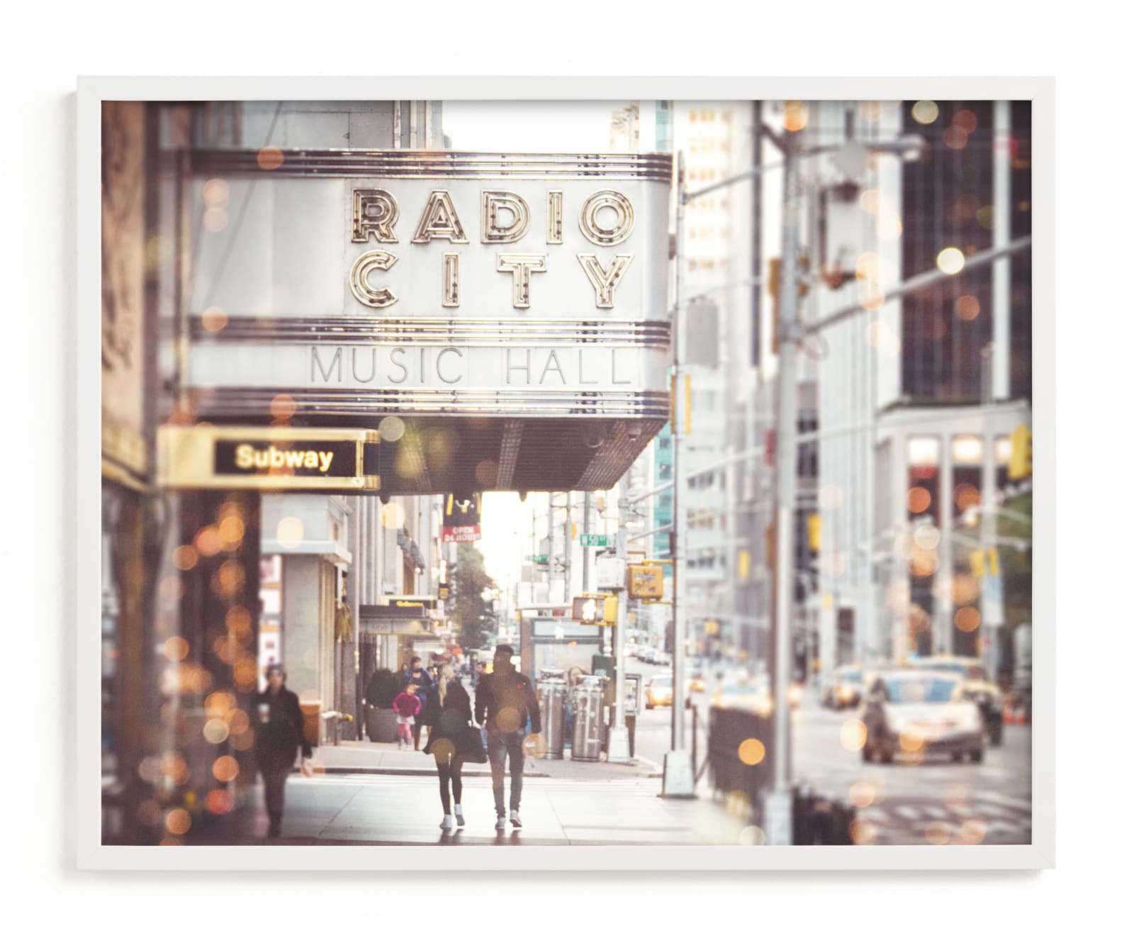 "Radio City Dream" - Limited Edition Art Print by 1885 Atelier in beautiful frame options and a variety of sizes.