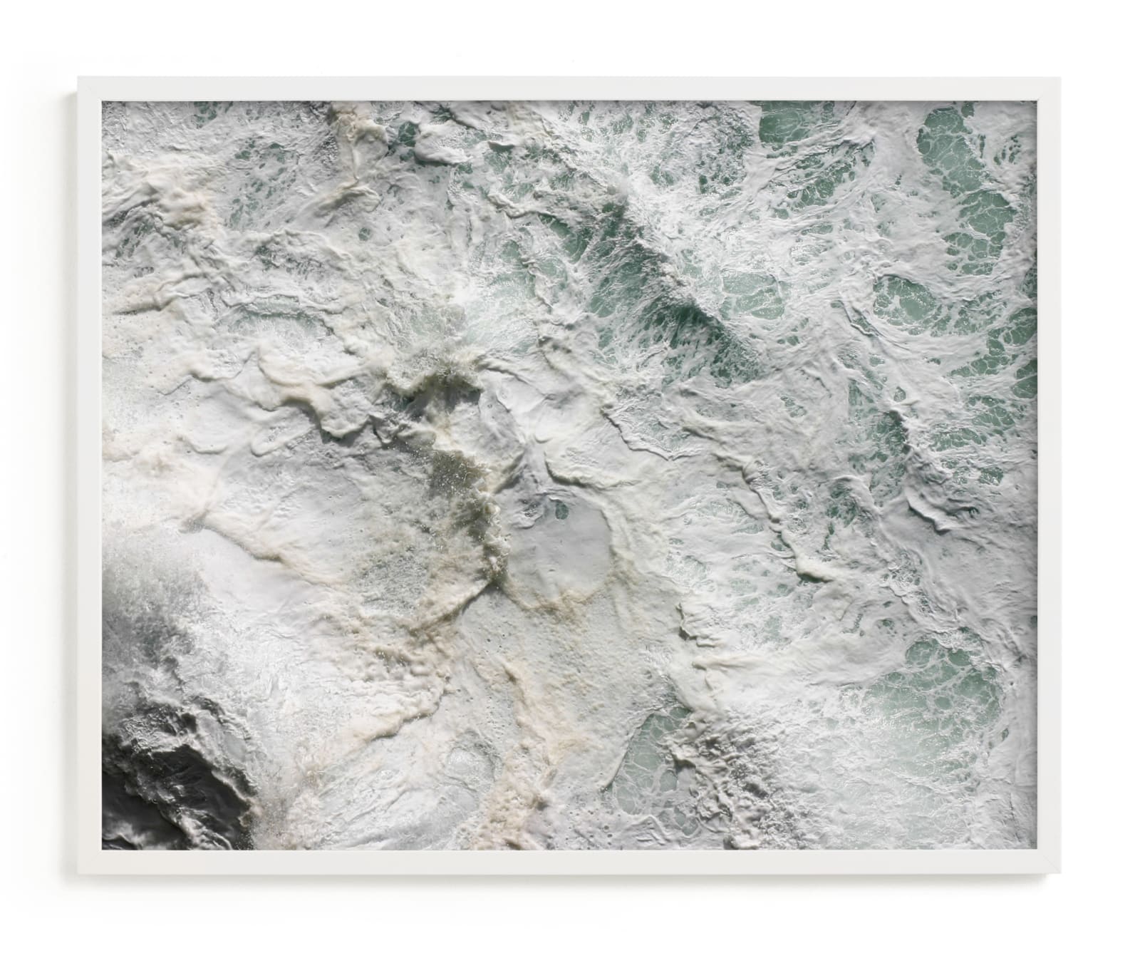 "Foaming Sea Water III" - Limited Edition Art Print by Becky Nimoy in beautiful frame options and a variety of sizes.