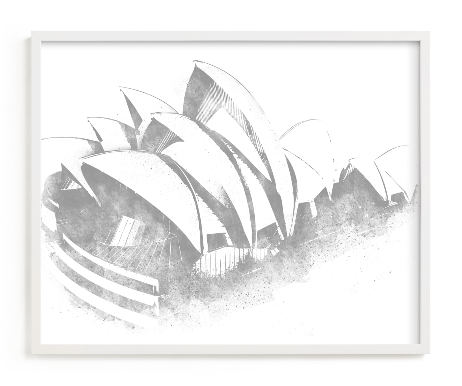 "Sydney Opera House" - Limited Edition Art Print by Paul Berthelot in beautiful frame options and a variety of sizes.