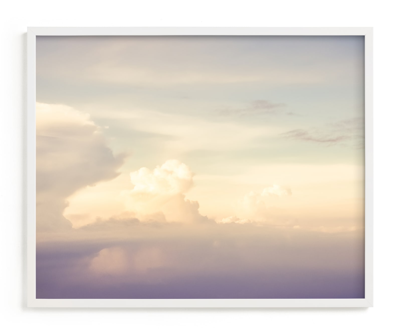 "Flying With Clouds" - Limited Edition Art Print by Qing Ji in beautiful frame options and a variety of sizes.