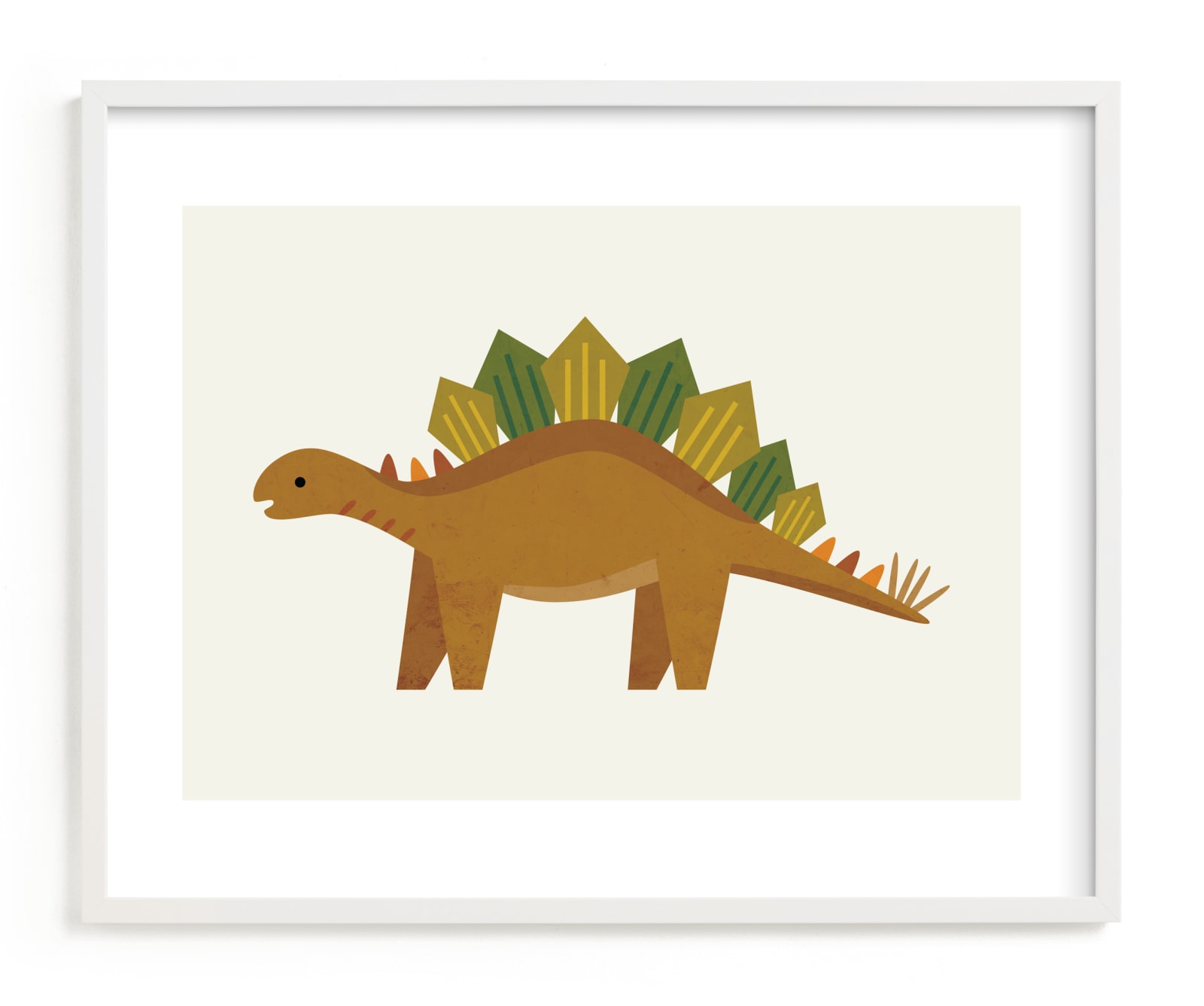 "Stegosaurus" - Limited Edition Art Print by Amy Mullen in beautiful frame options and a variety of sizes.