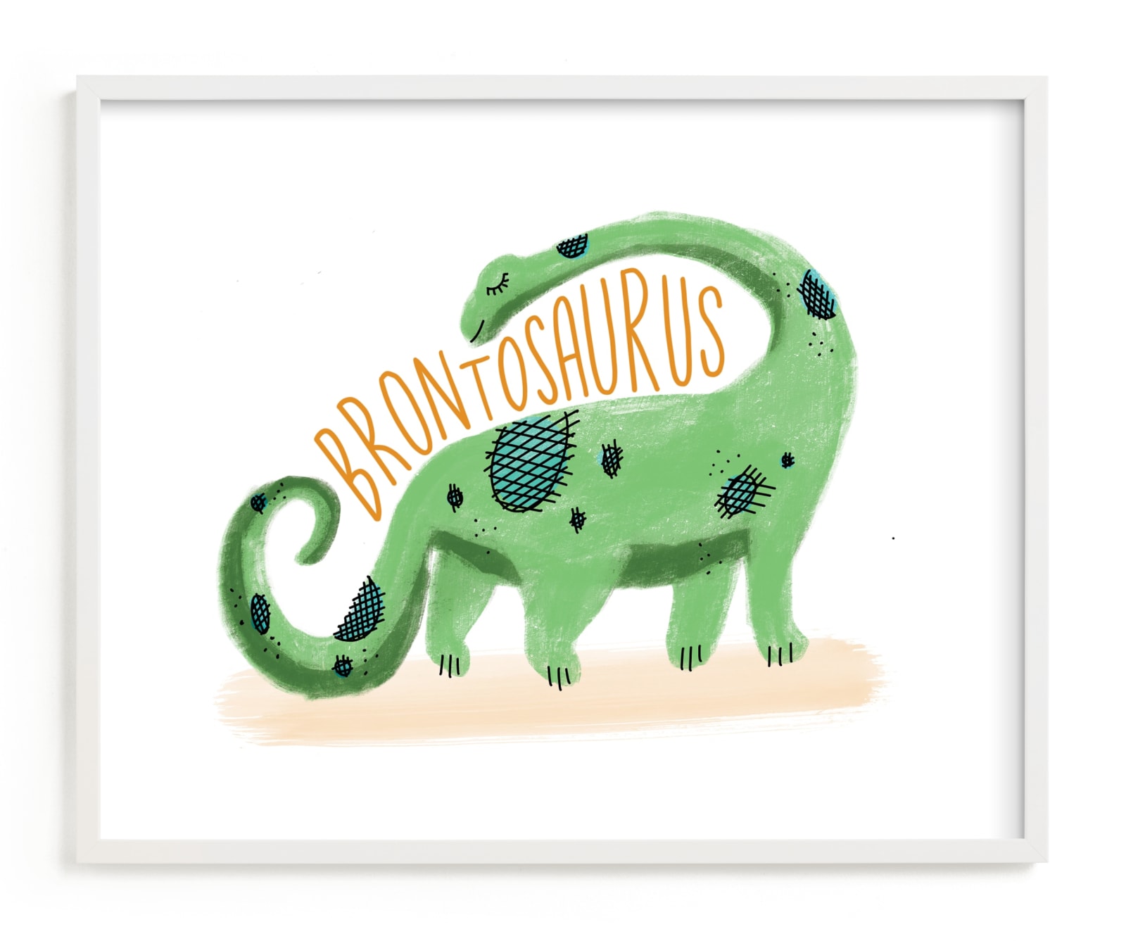 "bronto" - Limited Edition Art Print by Pixel and Hank in beautiful frame options and a variety of sizes.