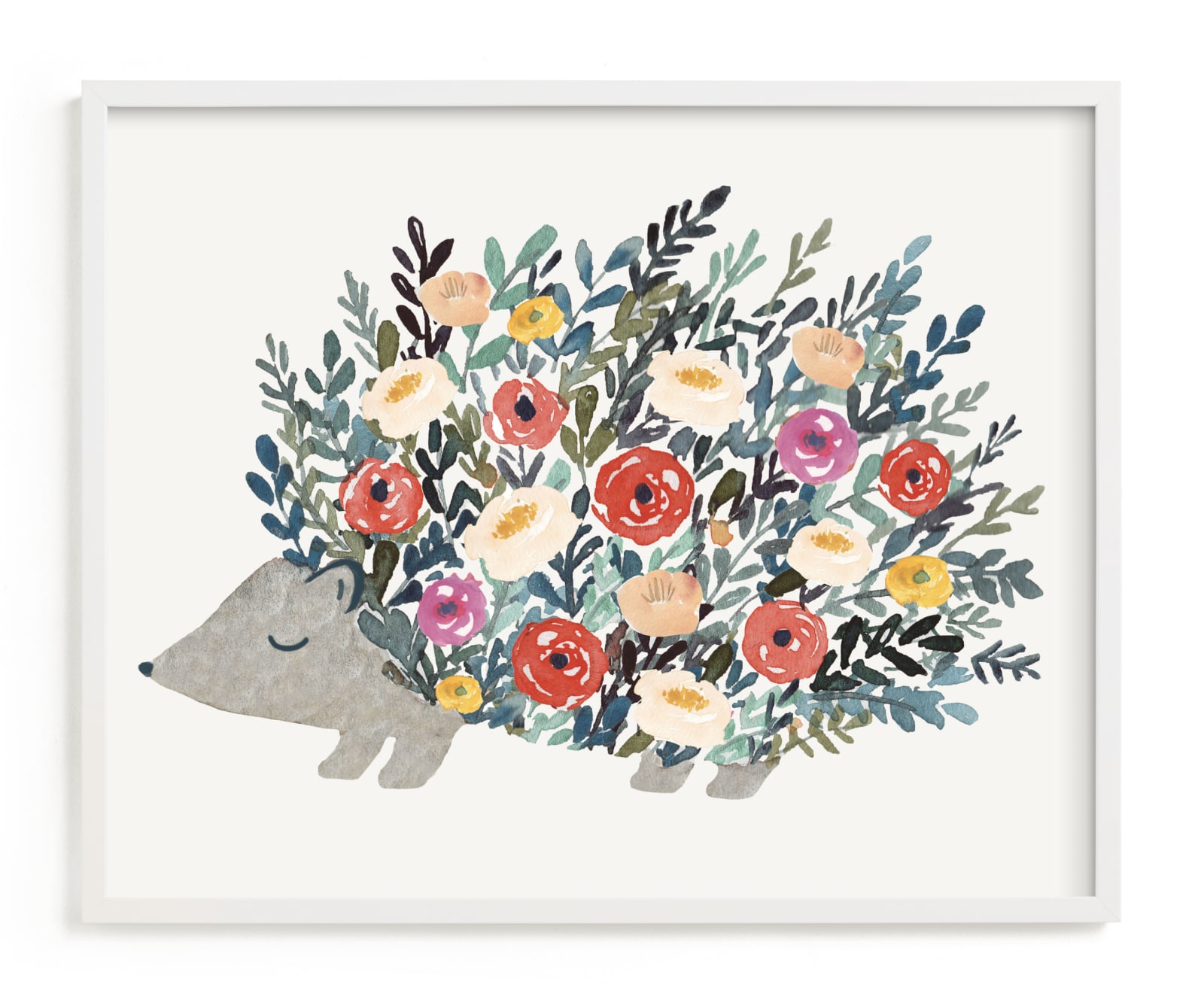 "Porcupine Bloom" - Limited Edition Art Print by Afton Harding in beautiful frame options and a variety of sizes.