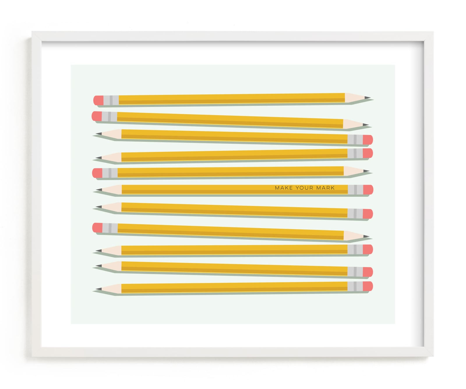 "Make Your Mark art print" by Sarah Cohn in beautiful frame options and a variety of sizes.