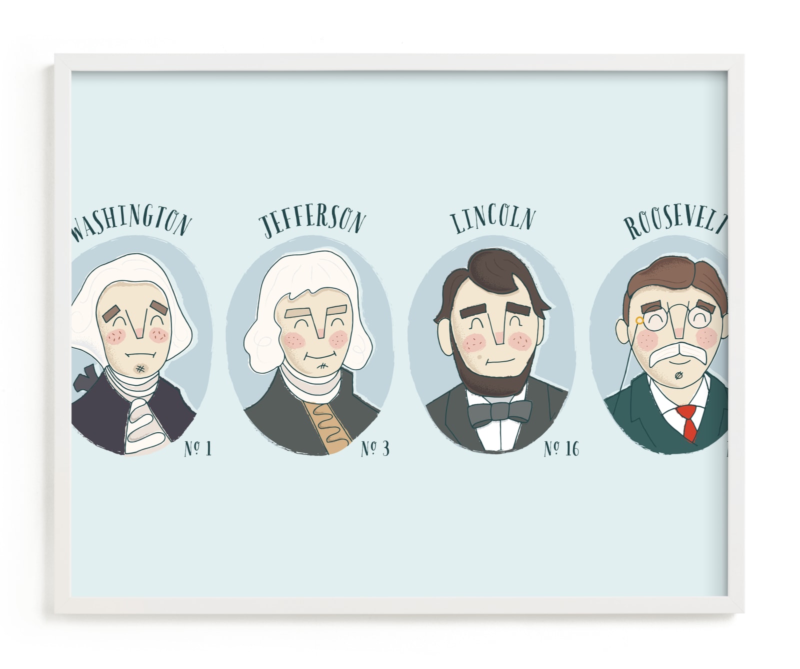 "Positively Presidential" - Art Print by Lorent and Leif in beautiful frame options and a variety of sizes.