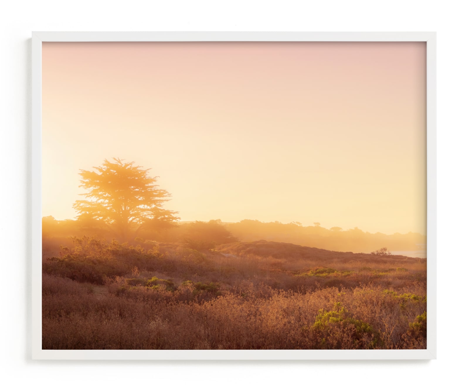 "Up for the sunrise, California coast" by Jacquelyn Sloane Siklos in beautiful frame options and a variety of sizes.