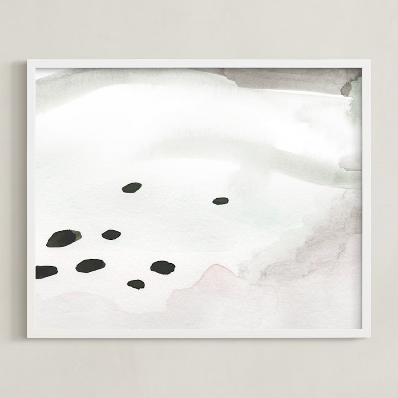 "Whispered Envy" - Art Print in Sage by Melanie Severin - Framed