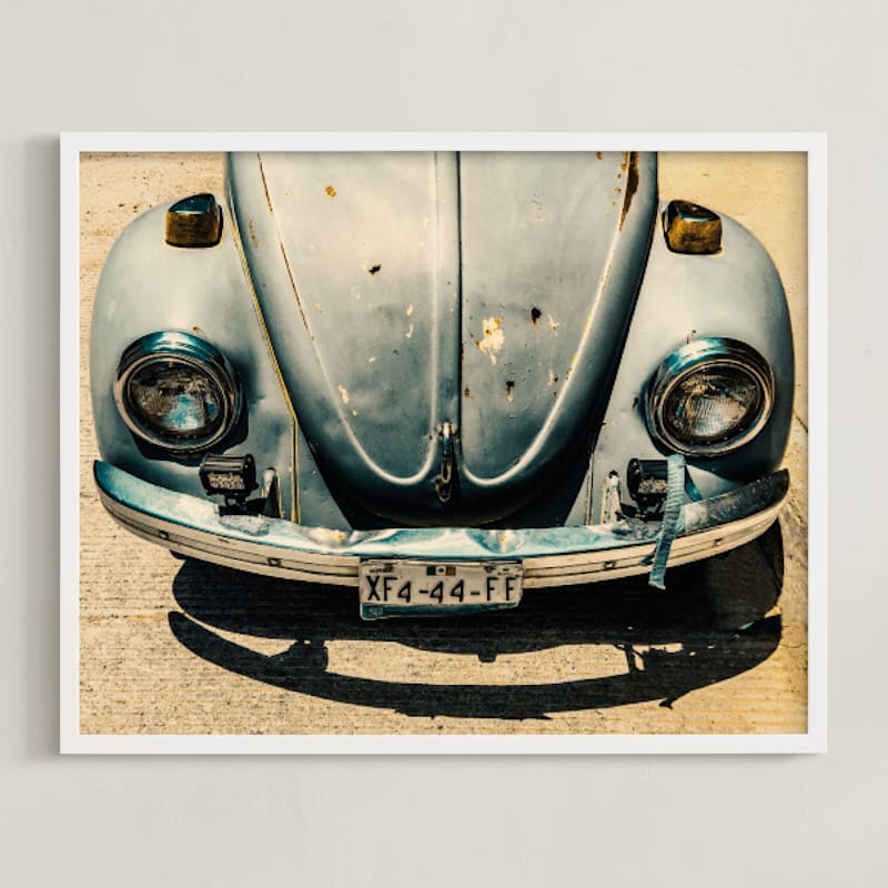 "Old little VW" by Mely D Lozano in beautiful frame options and a variety of sizes.