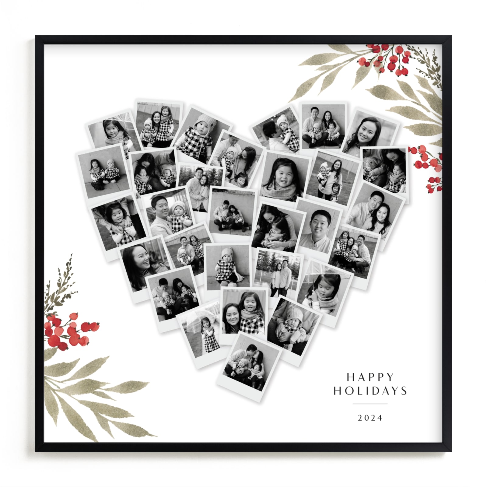 "Holiday Heart Snapshot Mix®" - Custom Photo Art Print by Multiple Artists in beautiful frame options and a variety of sizes.