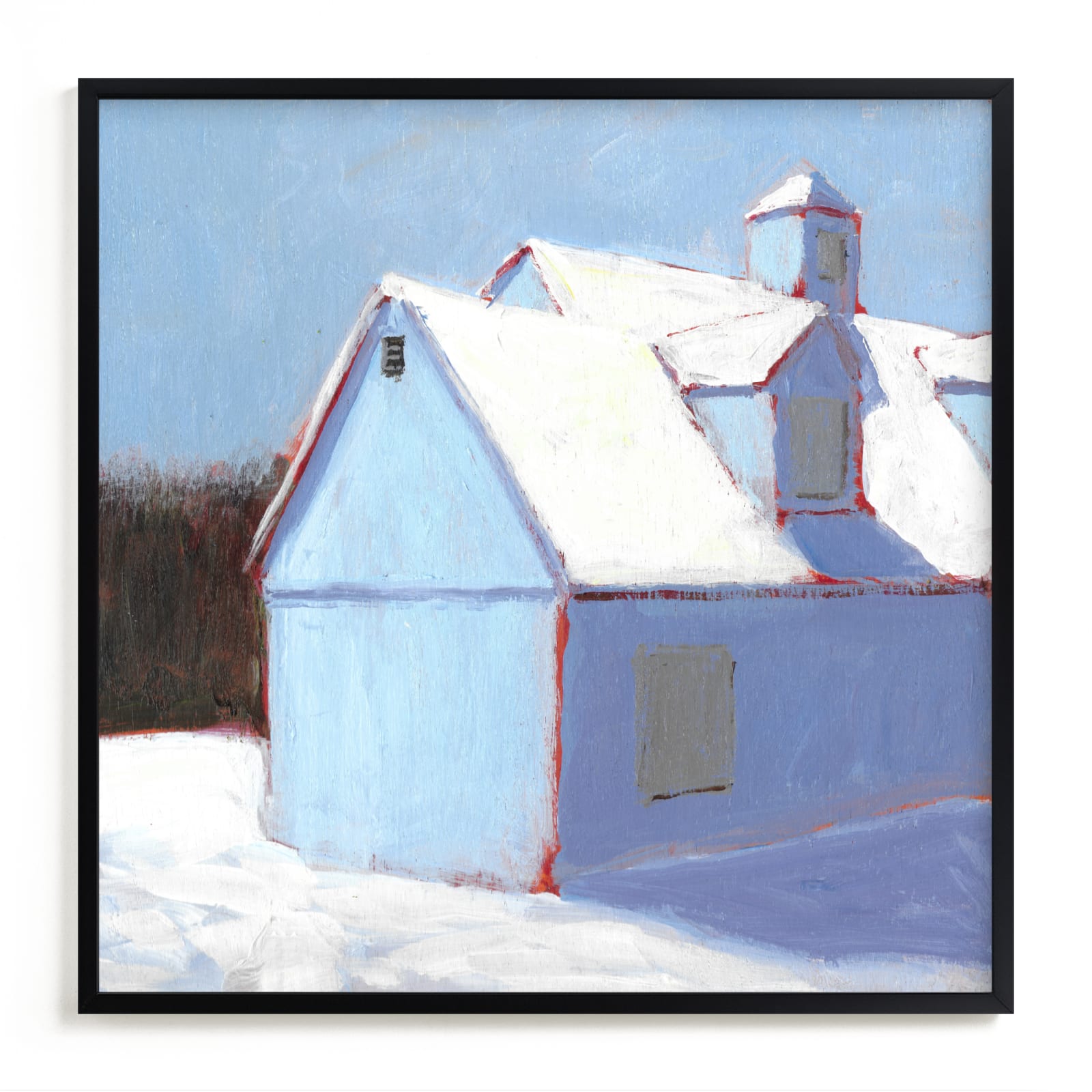 "Linen Snow" - Limited Edition Art Print by Carol C. Young in beautiful frame options and a variety of sizes.
