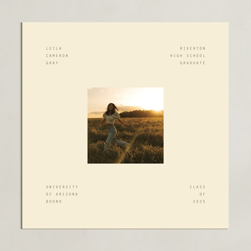 "Modern Square: Square Framed Photo" - Framed Photo in Cream by Ellen Schlegelmilch - Unframed