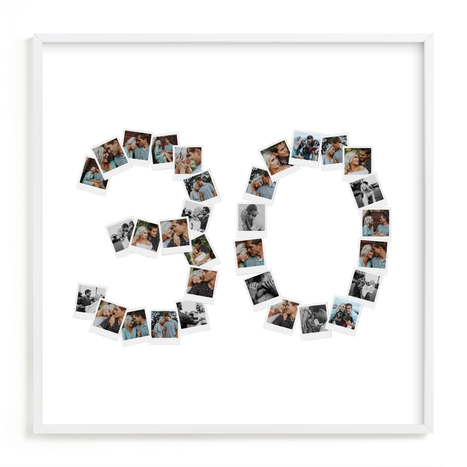 "30" - Custom Photo Art by Minted in beautiful frame options and a variety of sizes.