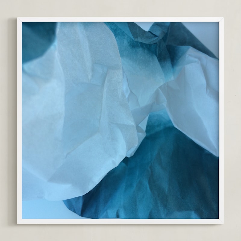 "Shibui 2" - Art Print in Sky and Sea by Jenny Phillips - Framed
