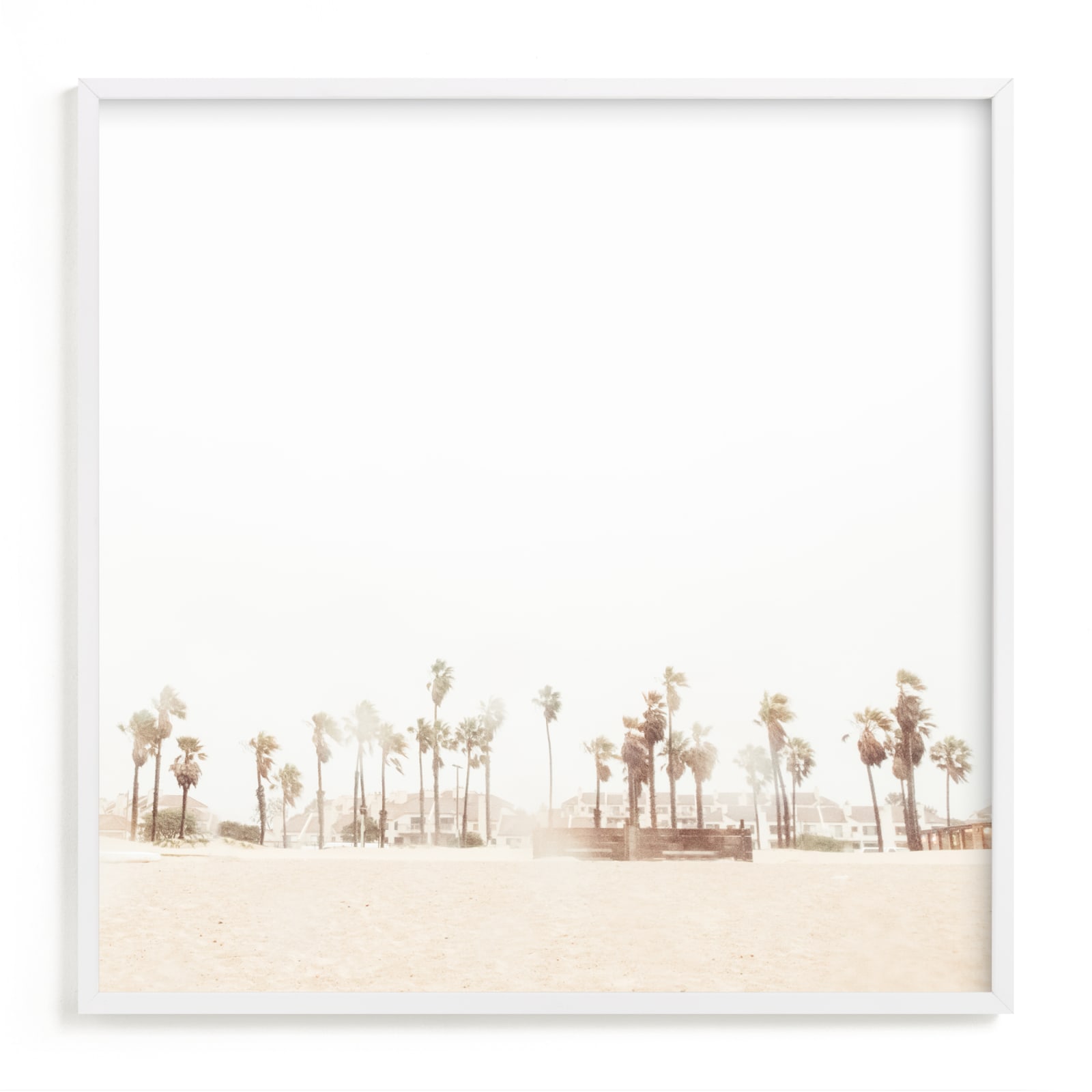 "Stormy Palms" - Limited Edition Art Print by Kamala Nahas in beautiful frame options and a variety of sizes.