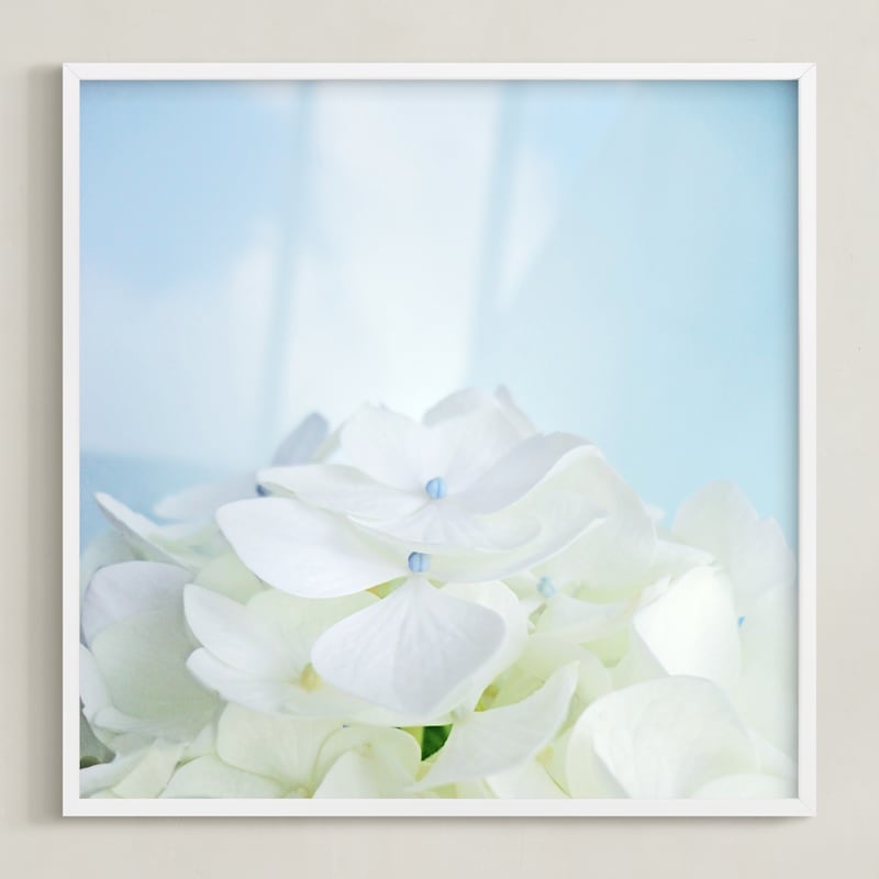 "Hydrangea Bouquet" - Art Print by Justine Elliott in beautiful frame options and a variety of sizes.