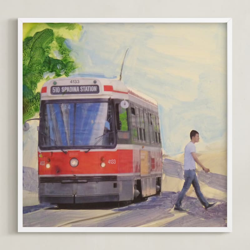 "Spadina Streetcar" - Art Print by Annie Seaton in beautiful frame options and a variety of sizes.