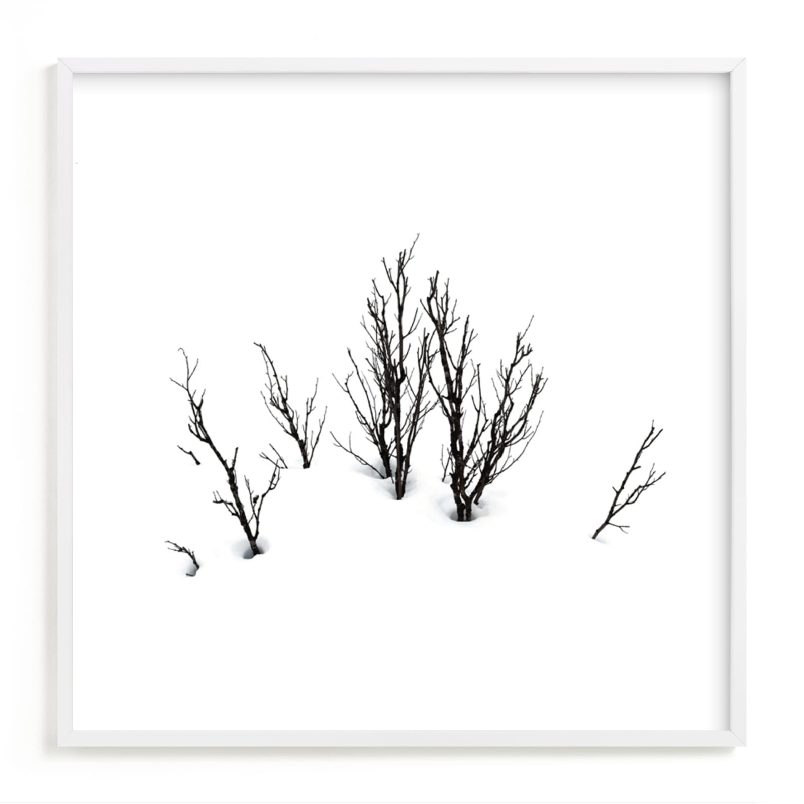 "Deep in snow" - Art Print by Johanna Phillips Huuva in beautiful frame options and a variety of sizes.