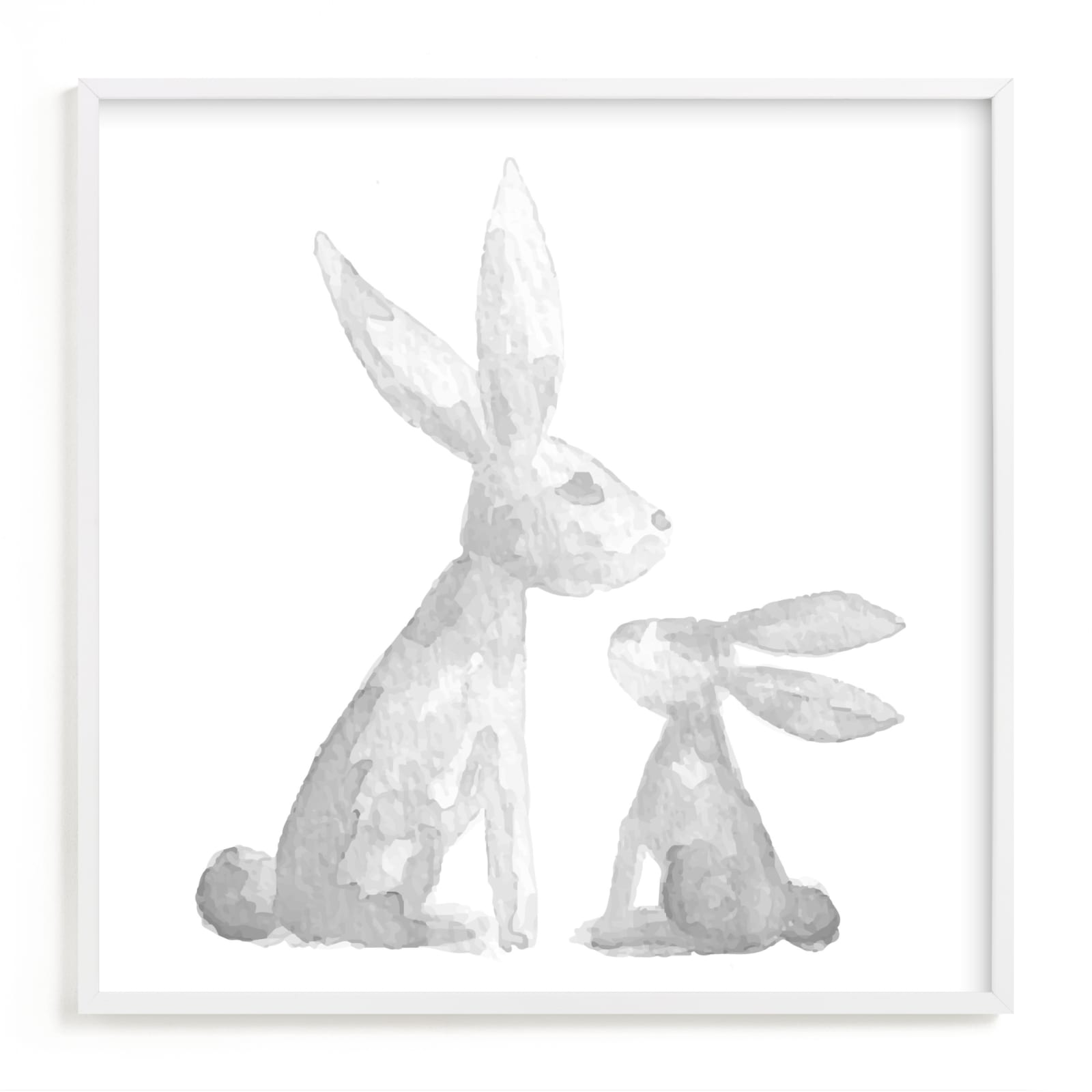 "Sweet Baby Bunny" - Art Print by Jessie Steury in beautiful frame options and a variety of sizes.