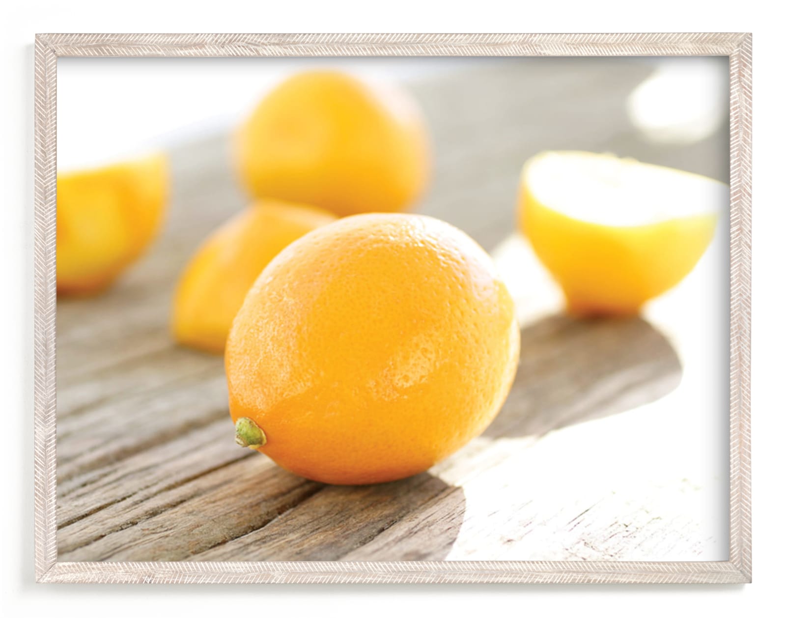 "Bright Meyer Lemons" - Art Print by Laura Hamm in beautiful frame options and a variety of sizes.