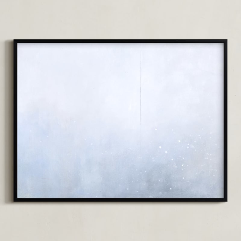 "Beautiful Nature Three" - Art Print in Soft Whites by Sher Schier - Framed