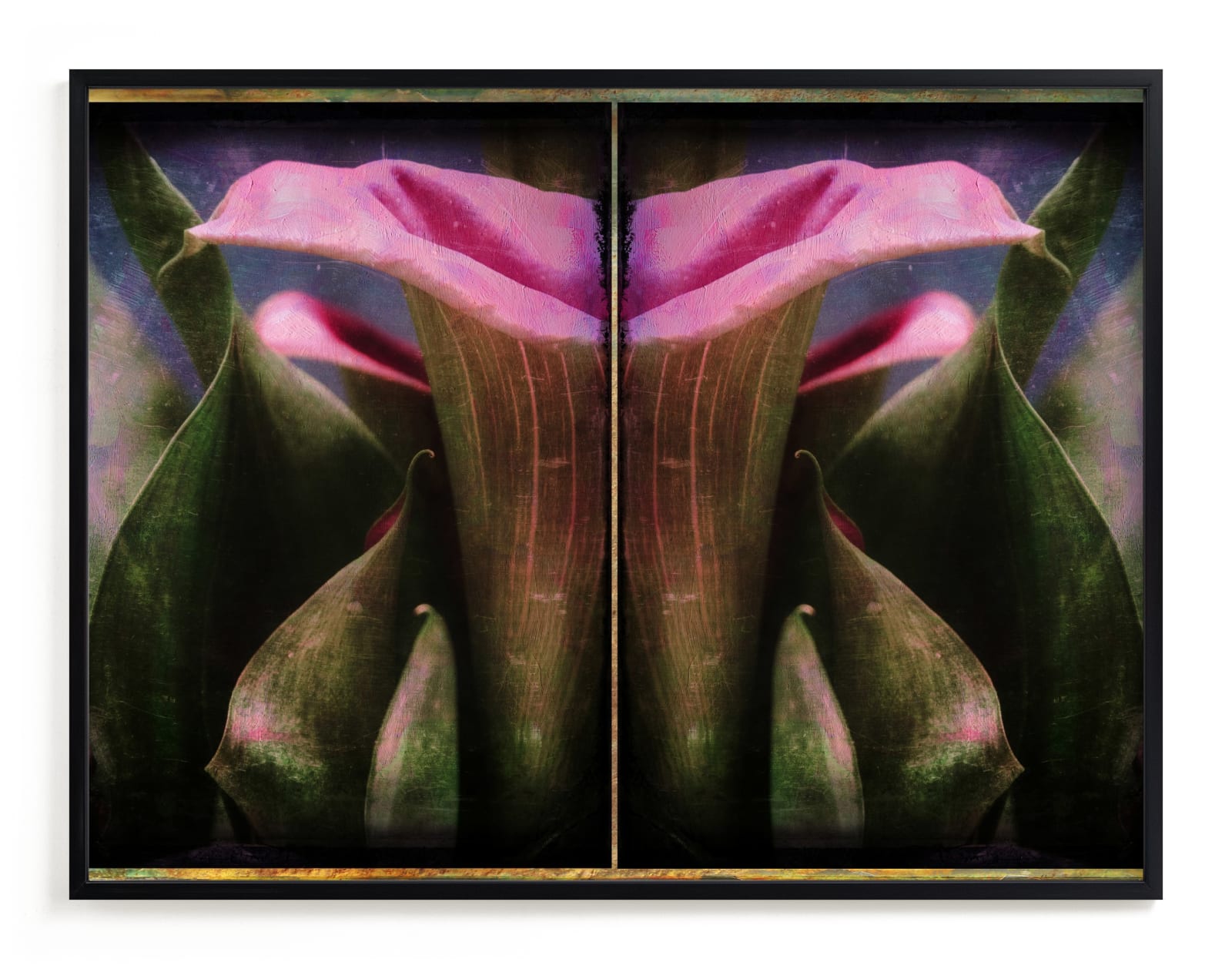 "Calla Lily Collage" - Art Print by Andy Mars in beautiful frame options and a variety of sizes.