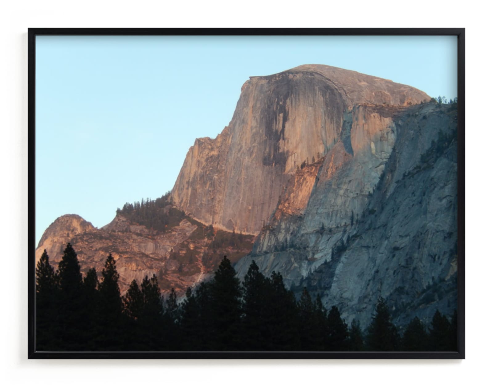 "Half Dome Alpenglow" - Art Print by Jan Kessel in beautiful frame options and a variety of sizes.