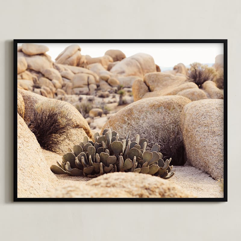 "Desert Daze" - Art Print in Desert Orange by Briana Grace - Framed